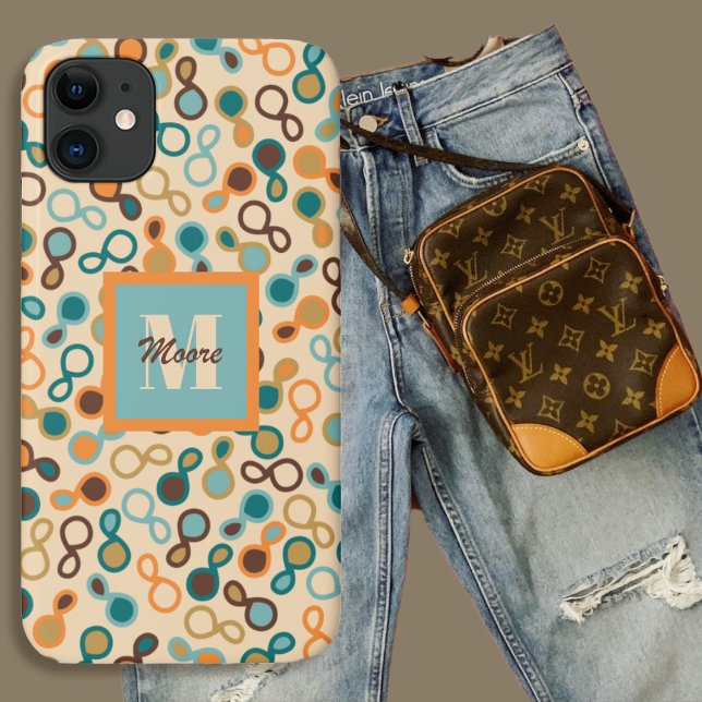 Sala Híbrida - Capa de telefone Retroativa Escura (Hybrid Paisley – Dark Retro Phone Case)