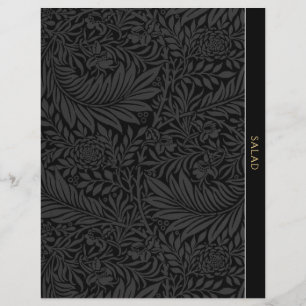 Salada Divisor de Receitas Vintage Black Flora