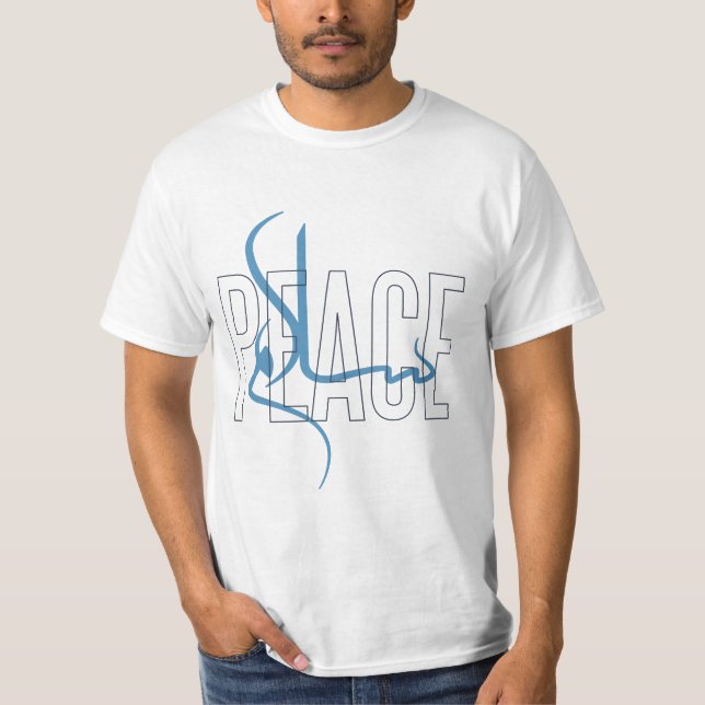 Salam Peace Arabic Calliographic T-Shirt (Frente)