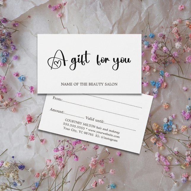 Salão da Bela Branca Negra Minimalista Elegante (Criador carregado)