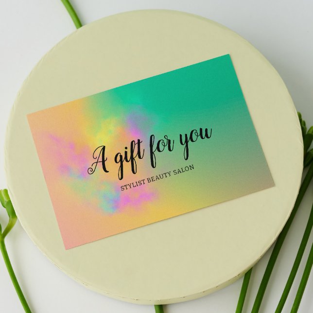 Salão de Bela Bela Bela Cabelo de Aquarela Abstrat (Colourful Abstract Watercolor Hair Beauty Salon)