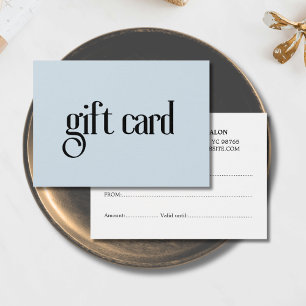 Salão de Bela Branca Azul-Clara Minimalista