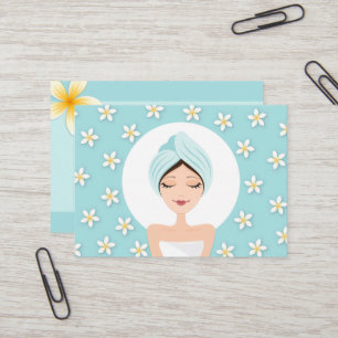 Salão de beleza ou cartão de visita de spa - azu