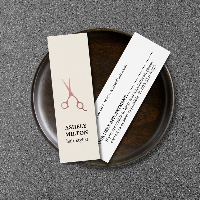 Salão de Cabelo Dourado Rosa de Tesoura Pastel Min (Criador carregado)