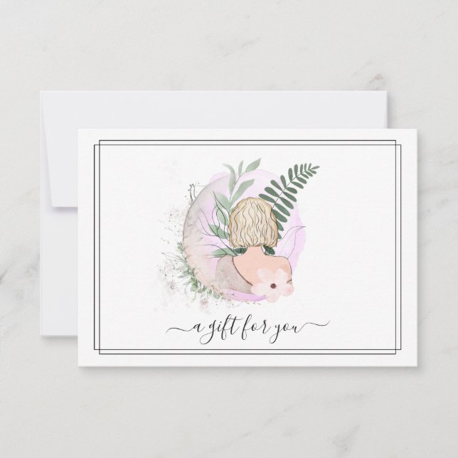 Salão de Cabelo Watercolor | Certificado de Presen (Frente)