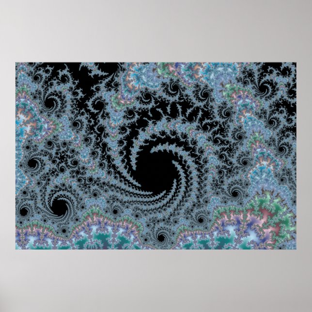 Salão de picos - Fractal Poster (Frente)