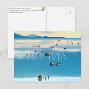 Salar de Uyuni, Bolívia Cartão Postal de Viagem