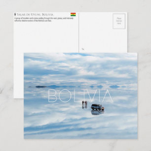Salar de Uyuni, Bolívia Cartão Postal de Viagem