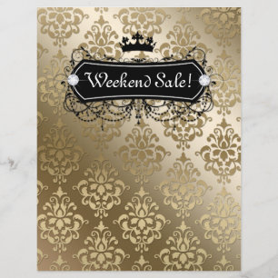 SALE Flyer Fashion Jewelry Salon Coroa Dourada