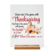 Salm 100:4 Entre em seus portões com Ação de Graça