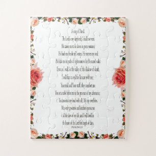 Salm 23, Rosa Flor, Quebra-cabeça de Desafio Fác
