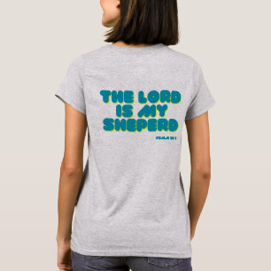 Salm 23, scripture teal, camisa feminina
