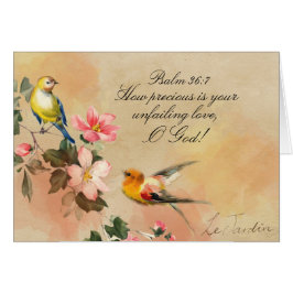 Salm 36:7 Seu Amor Ineficiente De DEUS, Cartão