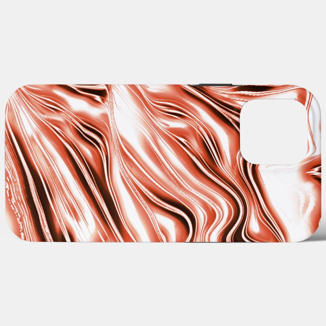 Salmão brilhante para vestígios longos vermelhos e (Verso (horizontal))