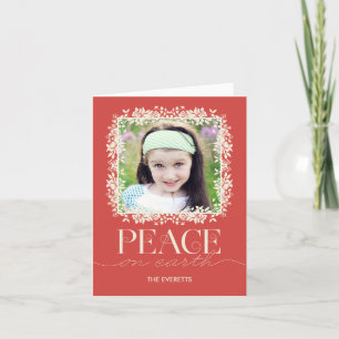 Salmão de Cartão de Saudação de Feriado Floral Pac