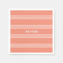 Salmão Raspa guardanapos de papel monograma person