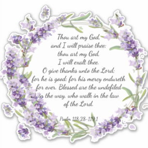 Salmo 118: Adesivo 28-119:1