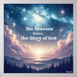 Salmo 19:1 poster cristão