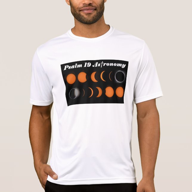 Salmo 19 Astronomia - T-Shirt Solar Total (Frente)