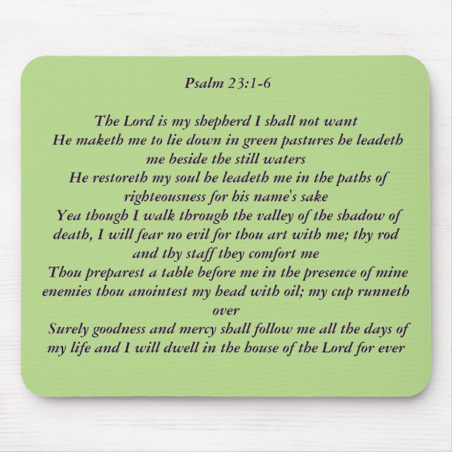 Salmo 23 Mousepad (Frente)