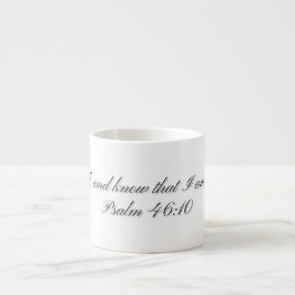 Salmo 46:10, Caneca Especialidade Presente