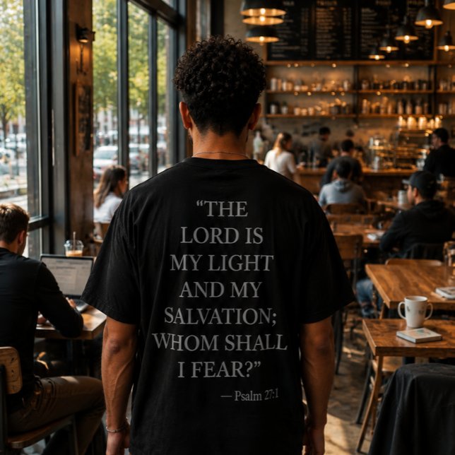 Salmo 46:1 Camiseta de versículo da Bíblia (Criador carregado)