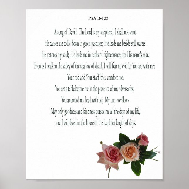 Salmo, Rosa, Papel Poster de Valor (Matte) (Frente)