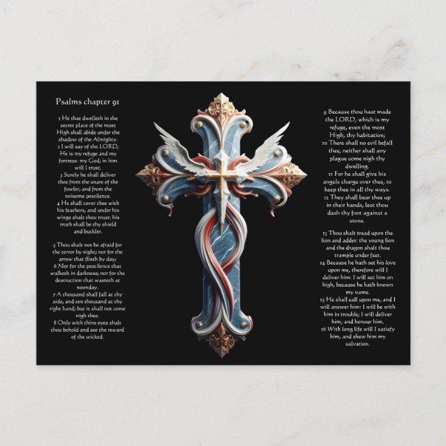 Salmos Capítulo 91 Cartão postal (Frente)