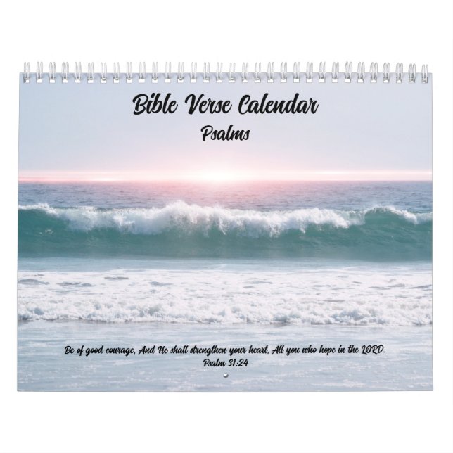Salmos do Calendário de Script Verso da bíblia (Capa)