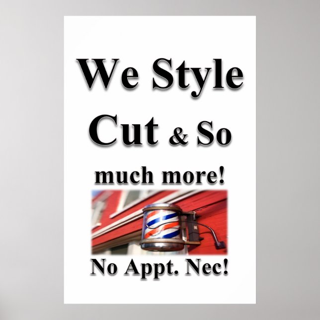 Salon Barbershop Posters Men Haircut (Frente)