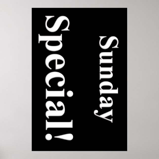 Salon Barbershop Posters Sunday Special (Frente)