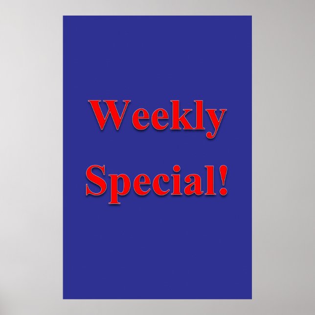 Salon Barbershop Posters Weekly Special (Frente)