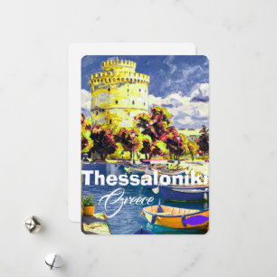 Salonica Grécia Cartão Postal de Viagem Tessalônic