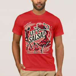 "Salsa" - Camiseta de dança de salsa torta e vibra