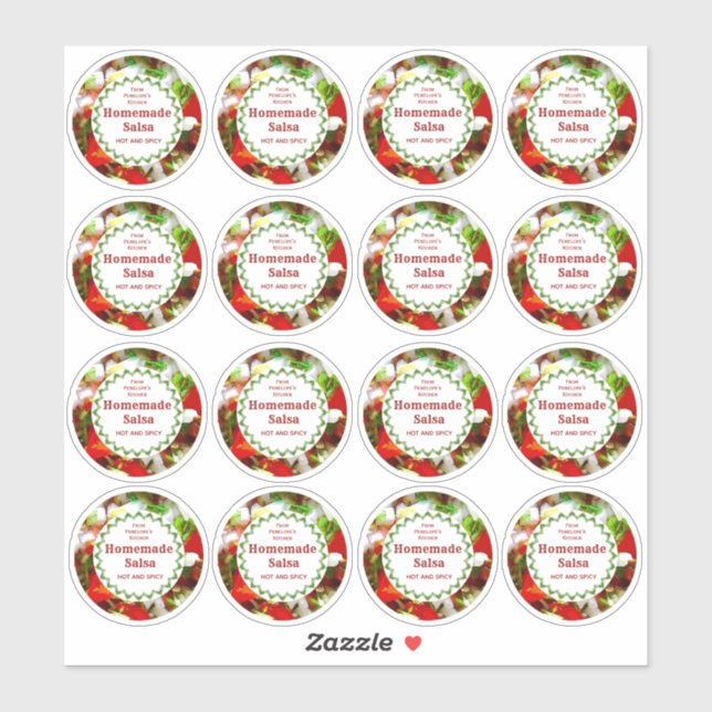 Salsa Homemade Da Sua Etiqueta De Conserva Da Cozi (Folha)