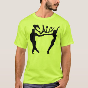 SALSA QUE DANÇA O T-SHIRT DE SALSERO E DE SALSERA