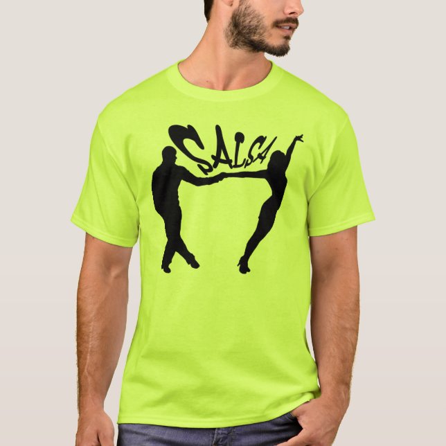SALSA QUE DANÇA O T-SHIRT DE SALSERO E DE SALSERA (Frente)