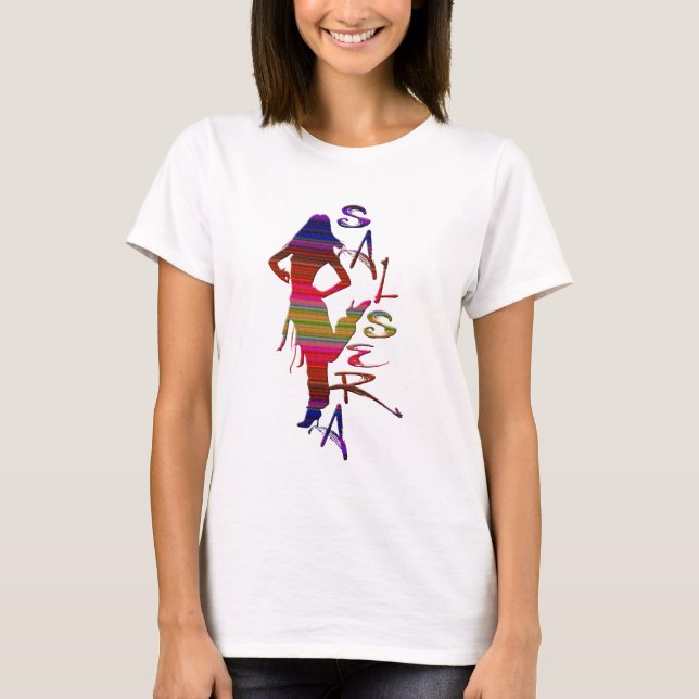 SALSERA - T-SHIRT DA SALSA COM A MENINA DE DANÇA (Frente)