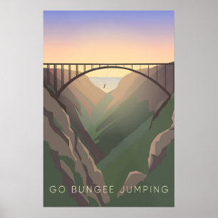 Salte de Paraquedas Edital de Viagens Poster