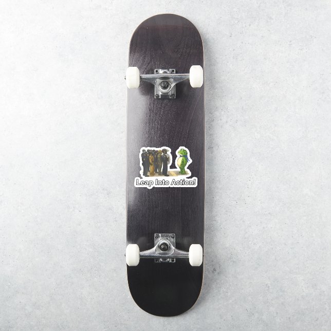 Salte para a Ação! Adesivo de Sapo (Skate)