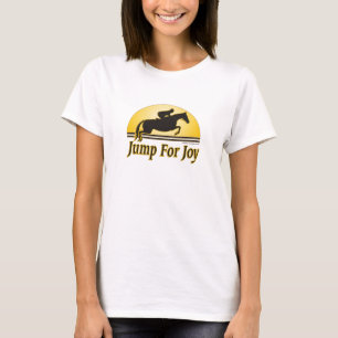 Salte para o t-shirt do Equestrian das senhoras da
