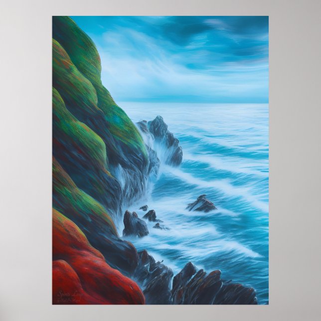 Salto de Espíritos - Impressão de Arte Digital AI  (Frente)