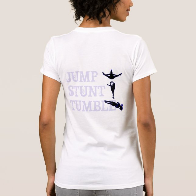 Salto do elogio, conluio, t-shirt da queda (Verso)