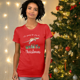 Salto para a camiseta de Natal do Kangaroo