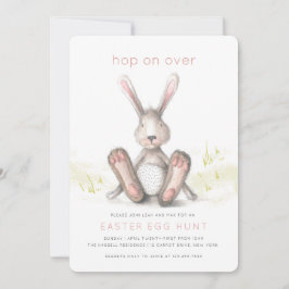 Salto sobre o convite para caça ao ovo em Brunch