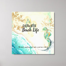 Saltwater Beach Life Seacavalo Faux Canvas