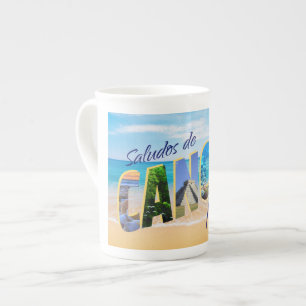 Saludos de Cancun - cumprimentos do copo da caneca