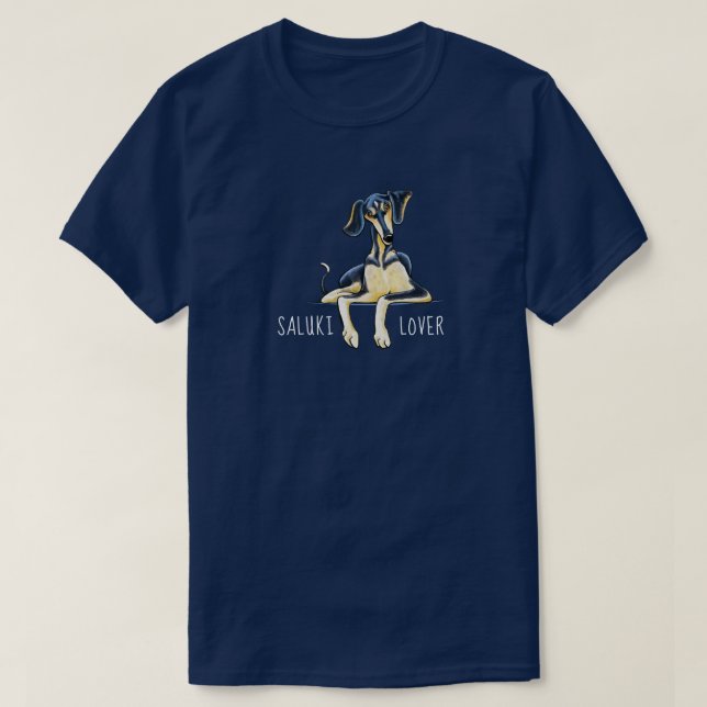 Saluki Lover - Camiseta Personalizada (Frente do Design)