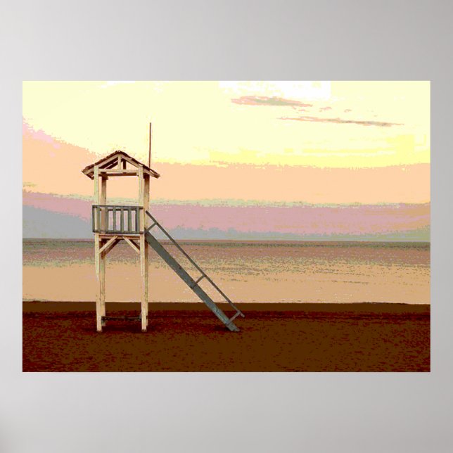 Salvador na praia Poster (Frente)