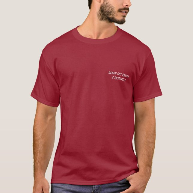 Salvar a camisa unisex da vida de um cão, cores (Frente)